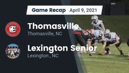Recap: Thomasville  vs. Lexington Senior  2021