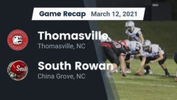 Recap: Thomasville  vs. South Rowan  2021