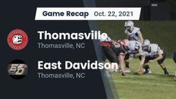 Recap: Thomasville  vs. East Davidson  2021