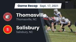Recap: Thomasville  vs. Salisbury  2021