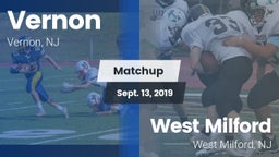 Matchup: Vernon  vs. West Milford  2019