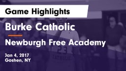 Burke Catholic  vs Newburgh Free Academy  Game Highlights - Jan 4, 2017