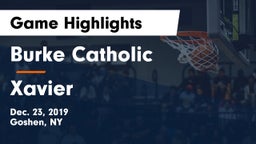 Burke Catholic  vs Xavier  Game Highlights - Dec. 23, 2019