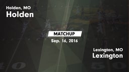 Matchup: Holden  vs. Lexington  2016