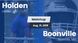 Matchup: Holden  vs. Boonville  2018