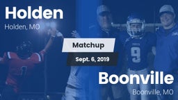 Matchup: Holden  vs. Boonville  2019