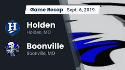 Recap: Holden  vs. Boonville  2019