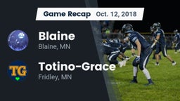 Recap: Blaine  vs. Totino-Grace  2018