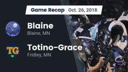 Recap: Blaine  vs. Totino-Grace  2018