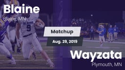 Matchup: Blaine  vs. Wayzata  2019