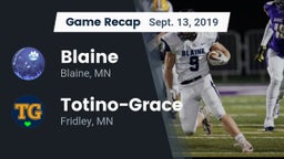 Recap: Blaine  vs. Totino-Grace  2019