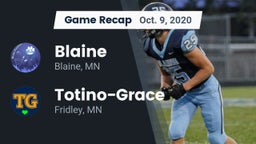 Recap: Blaine  vs. Totino-Grace  2020