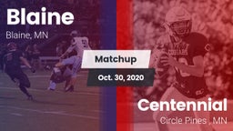Matchup: Blaine  vs. Centennial  2020