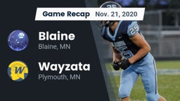Recap: Blaine  vs. Wayzata  2020