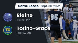 Recap: Blaine  vs. Totino-Grace  2022