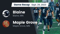 Recap: Blaine  vs. Maple Grove  2023