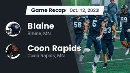 Recap: Blaine  vs. Coon Rapids  2023
