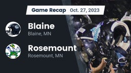 Recap: Blaine  vs. Rosemount  2023