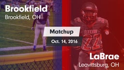 Matchup: Brookfield High vs. LaBrae  2016