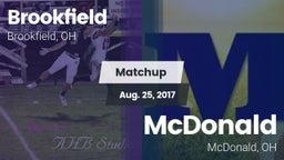 Matchup: Brookfield High vs. McDonald  2017