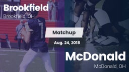 Matchup: Brookfield High vs. McDonald  2018
