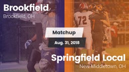 Matchup: Brookfield High vs. Springfield Local  2018