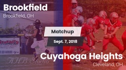 Matchup: Brookfield High vs. Cuyahoga Heights  2018