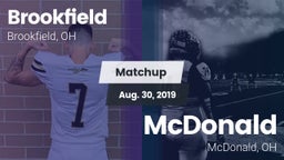 Matchup: Brookfield High vs. McDonald  2019