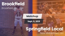 Matchup: Brookfield High vs. Springfield Local  2019