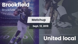 Matchup: Brookfield High vs. United local 2019