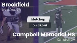 Matchup: Brookfield High vs. Campbell Memorial HS 2019