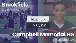 Matchup: Brookfield High vs. Campbell Memorial HS 2020