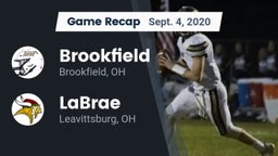 Recap: Brookfield  vs. LaBrae  2020