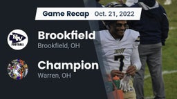 Recap: Brookfield  vs. Champion  2022