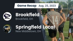 Recap: Brookfield  vs. Springfield Local  2023