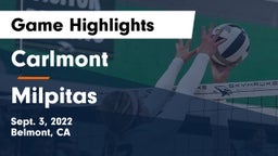 Carlmont  vs Milpitas Game Highlights - Sept. 3, 2022