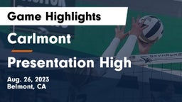 Carlmont  vs Presentation High Game Highlights - Aug. 26, 2023