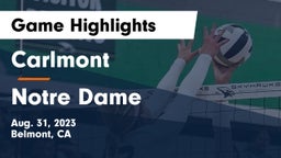 Carlmont  vs Notre Dame  Game Highlights - Aug. 31, 2023