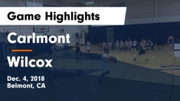 Carlmont  vs Wilcox  Game Highlights - Dec. 4, 2018
