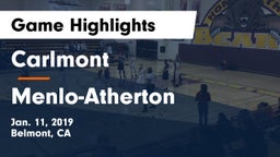 Carlmont  vs Menlo-Atherton  Game Highlights - Jan. 11, 2019