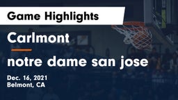 Carlmont  vs notre dame san jose Game Highlights - Dec. 16, 2021