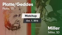 Matchup: Platte/Geddes High vs. Miller  2016