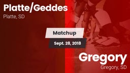 Matchup: Platte/Geddes High vs. Gregory  2018