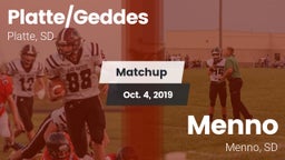 Matchup: Platte/Geddes High vs. Menno  2019