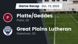 Recap: Platte/Geddes  vs. Great Plains Lutheran  2023