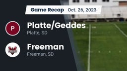 Recap: Platte/Geddes  vs. Freeman  2023