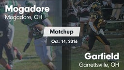 Matchup: Mogadore  vs. Garfield  2016