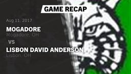 Recap: Mogadore  vs. Lisbon David Anderson  2017