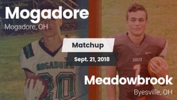 Matchup: Mogadore  vs. Meadowbrook  2018