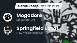 Recap: Mogadore  vs. Springfield Local  2019